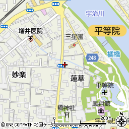 京都府宇治市宇治蓮華57周辺の地図