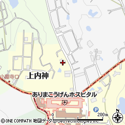 兵庫県三田市上内神1630周辺の地図