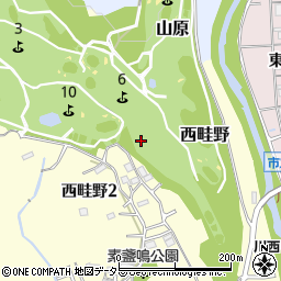 兵庫県川西市西畦野大久保周辺の地図