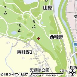 兵庫県川西市西畦野（大久保）周辺の地図