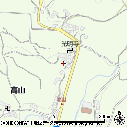 大阪府豊能郡豊能町高山422周辺の地図