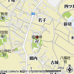 愛知県西尾市西浅井町古城1-1周辺の地図
