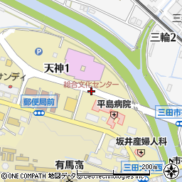 総合文化センター周辺の地図