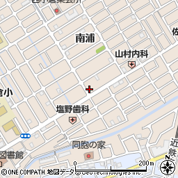 □東邸駐車場周辺の地図