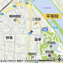 京都府宇治市宇治蓮華56周辺の地図