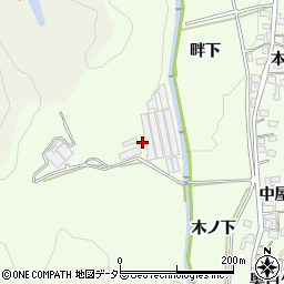 愛知県岡崎市山綱町谷下周辺の地図