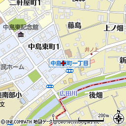 喜久鮨中島支店周辺の地図