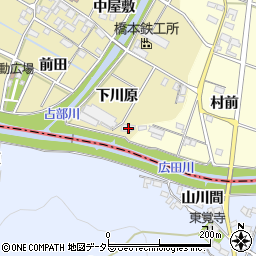 愛知県岡崎市定国町下川原33周辺の地図