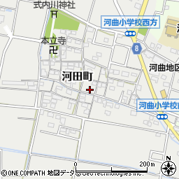 三重県鈴鹿市河田町周辺の地図