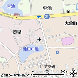 愛知県常滑市堕星12-5周辺の地図