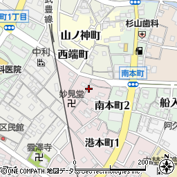 愛知県半田市妙見町24周辺の地図