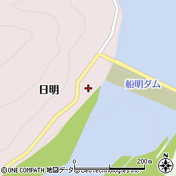 静岡県　企業局西部事務所船明管理所周辺の地図