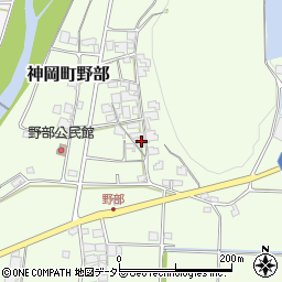 兵庫県たつの市神岡町野部190周辺の地図