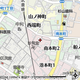 愛知県半田市妙見町28周辺の地図