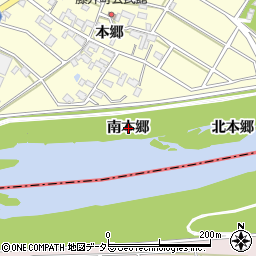 愛知県安城市藤井町南本郷周辺の地図