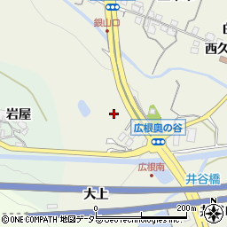 兵庫県川辺郡猪名川町広根奥ノ谷周辺の地図