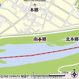 愛知県安城市藤井町（南本郷）周辺の地図