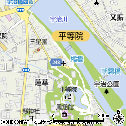 京都府宇治市宇治蓮華21周辺の地図