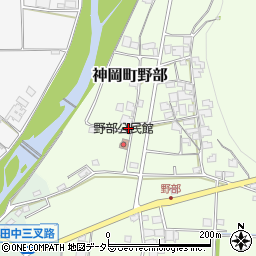 兵庫県たつの市神岡町野部110周辺の地図