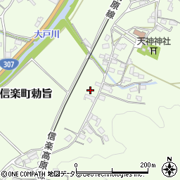 滋賀県甲賀市信楽町勅旨587周辺の地図