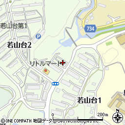 名鉄協商ＵＲ若山台中央駐車場周辺の地図