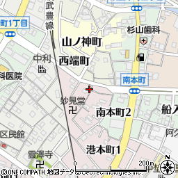 愛知県半田市妙見町17周辺の地図