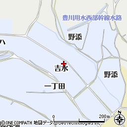 愛知県新城市川田（吉水）周辺の地図