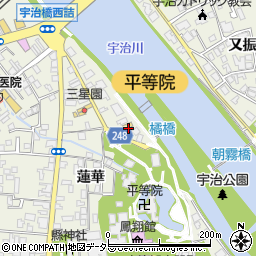 京都府宇治市宇治蓮華21-18周辺の地図