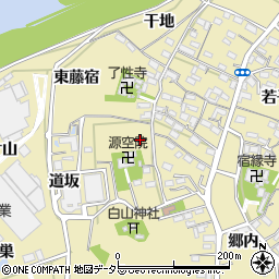 愛知県西尾市西浅井町周辺の地図