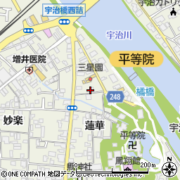 京都府宇治市宇治蓮華54周辺の地図