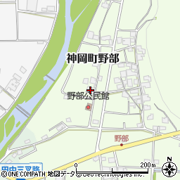 兵庫県たつの市神岡町野部112周辺の地図