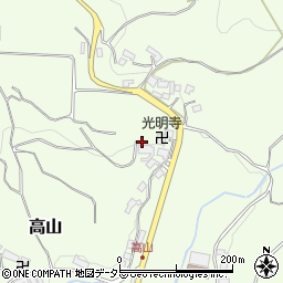大阪府豊能郡豊能町高山423周辺の地図