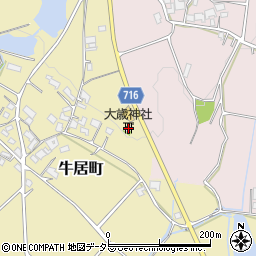 大歳神社周辺の地図