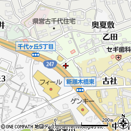 愛知県常滑市古千代周辺の地図