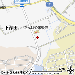 兵庫県三田市下深田82周辺の地図
