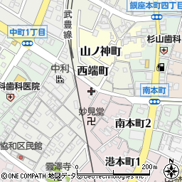 愛知県半田市妙見町10周辺の地図