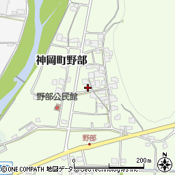 兵庫県たつの市神岡町野部174-5周辺の地図