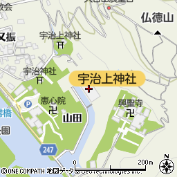 関西電力宇治発電所周辺の地図