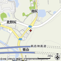 兵庫県川辺郡猪名川町上野北山周辺の地図