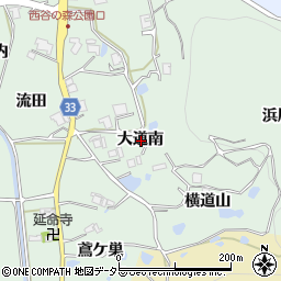 兵庫県宝塚市境野大道南周辺の地図