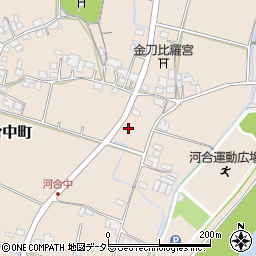 兵庫県小野市河合中町周辺の地図