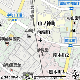 愛知県半田市妙見町6周辺の地図