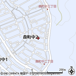 大阪府箕面市森町中2丁目24周辺の地図