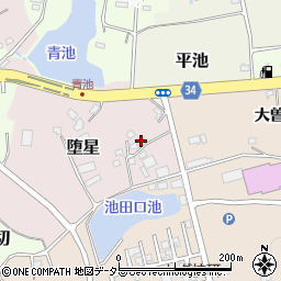 愛知県常滑市堕星19-2周辺の地図