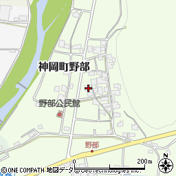 兵庫県たつの市神岡町野部174周辺の地図