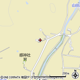 兵庫県三田市山田168周辺の地図