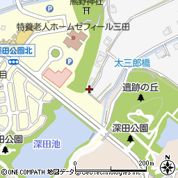 兵庫県三田市下深田536周辺の地図