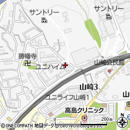 ユニハイム山崎集会所周辺の地図