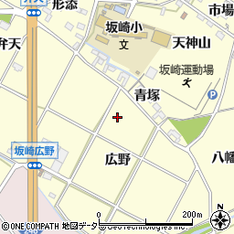 愛知県額田郡幸田町坂崎天神前周辺の地図