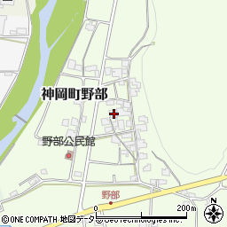 兵庫県たつの市神岡町野部173周辺の地図